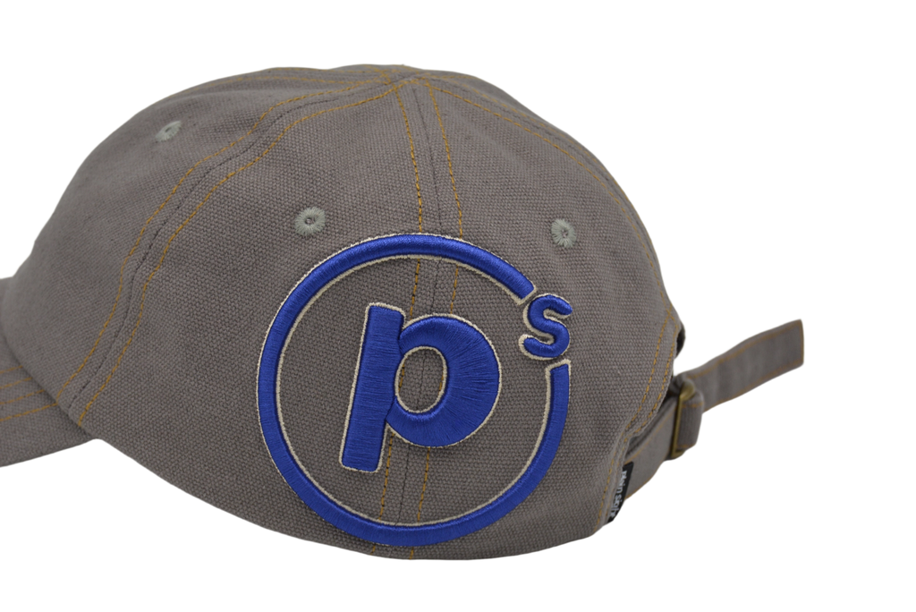 Grey 6 Panel Baseball cap