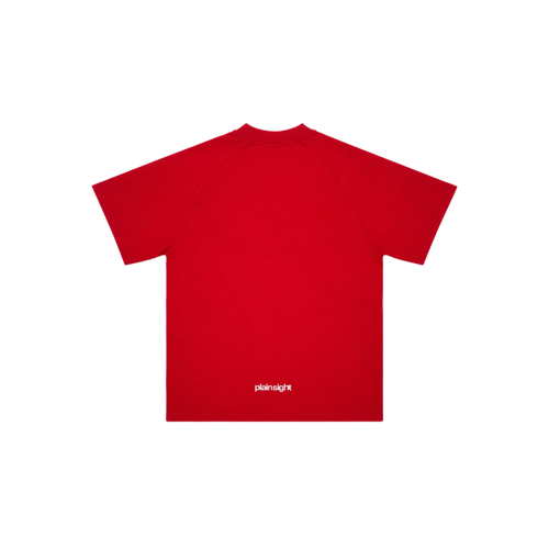 Red Raglan Cut T-shirt