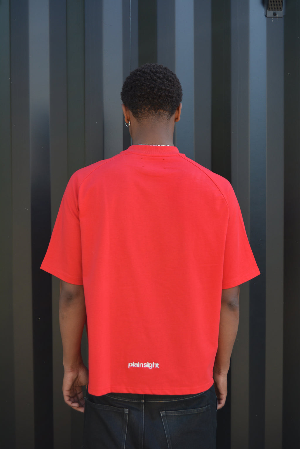 Red Raglan Cut T-shirt