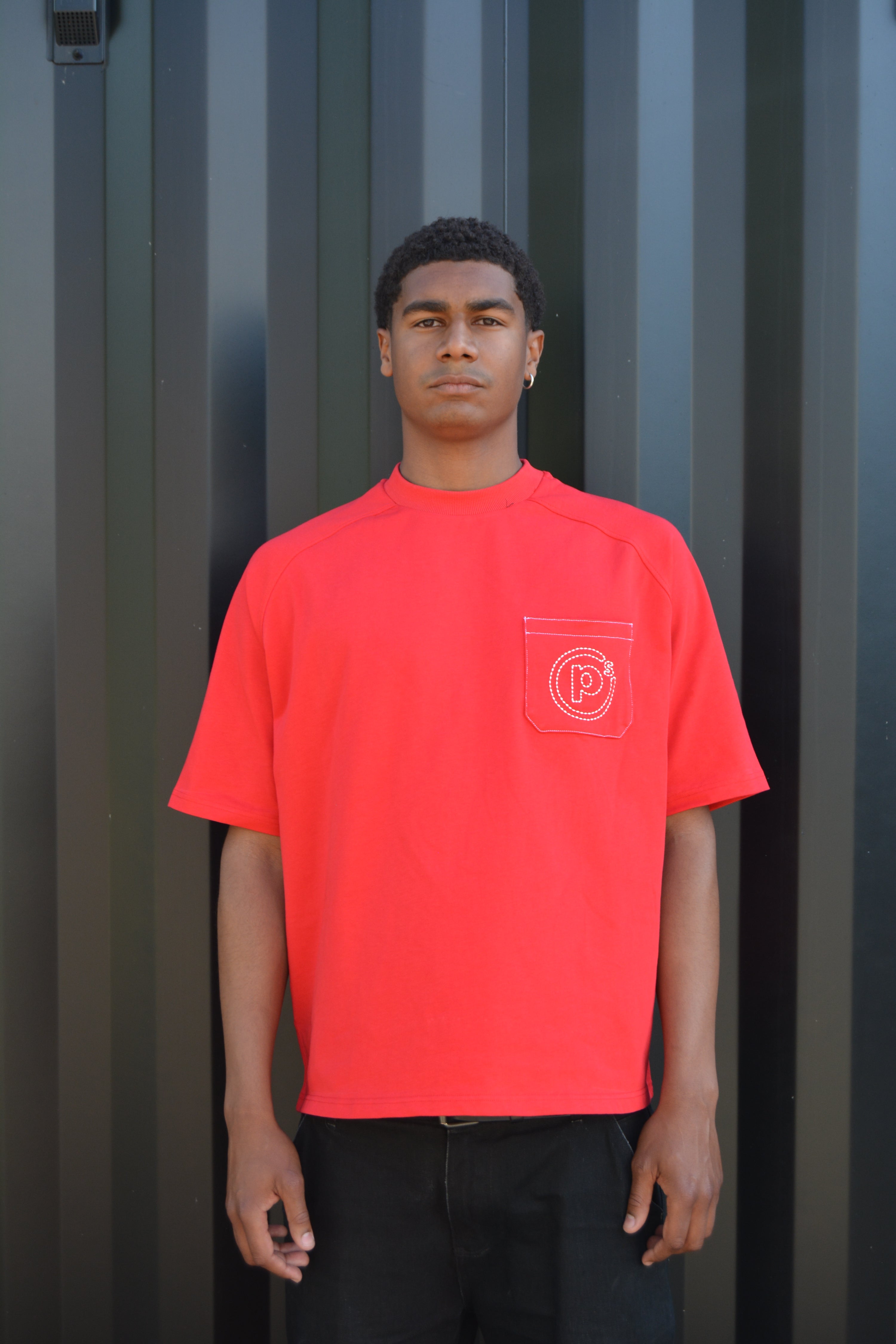 Red Raglan Cut T-shirt